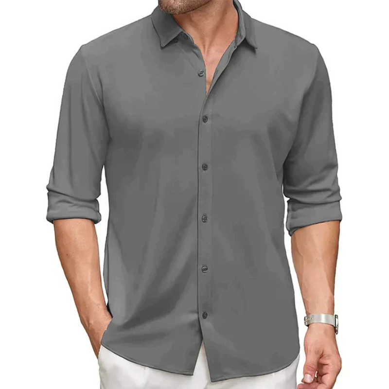 Men's Long Sleeve Casual Shirt – Stylish Lightweight Cotton Top for Everyday Wear