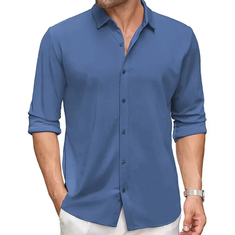 Men's Long Sleeve Casual Shirt – Stylish Lightweight Cotton Top for Everyday Wear