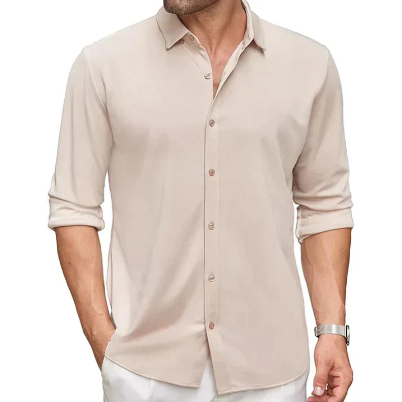 Men's Long Sleeve Casual Shirt – Stylish Lightweight Cotton Top for Everyday Wear