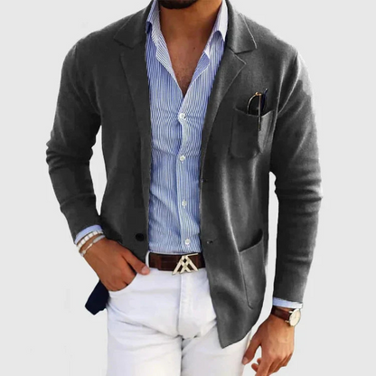 Men's Casual Blazer Waistcoat Suit – Stylish Lightweight Jacket for Formal Events