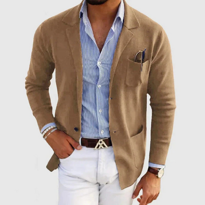 Men's Casual Blazer Waistcoat Suit – Stylish Lightweight Jacket for Formal Events