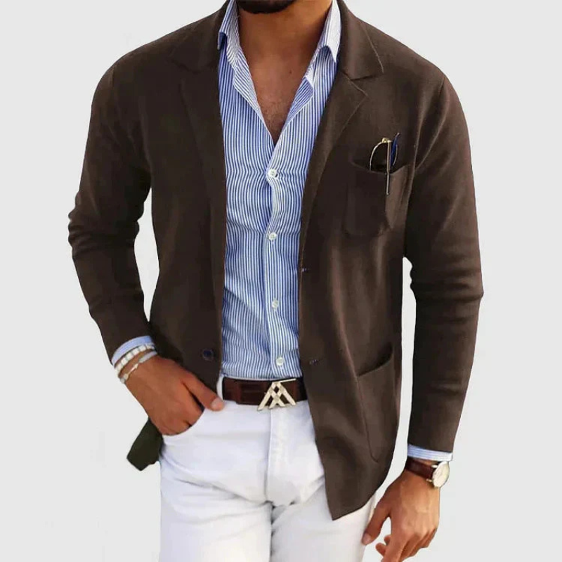 Men's Casual Blazer Waistcoat Suit – Stylish Lightweight Jacket for Formal Events