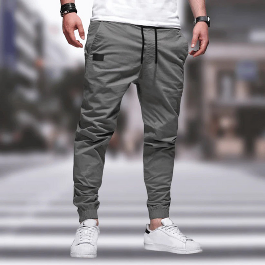 Men's Jogging Trousers – Elegant Grey Athletic Pants for Comfort and Style