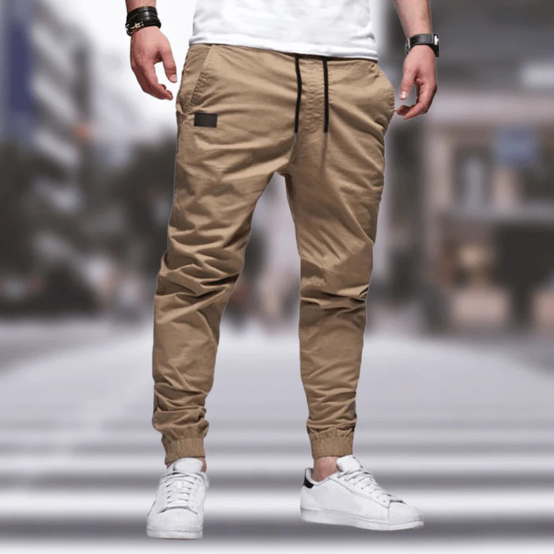 Men's Jogging Trousers – Elegant Grey Athletic Pants for Comfort and Style