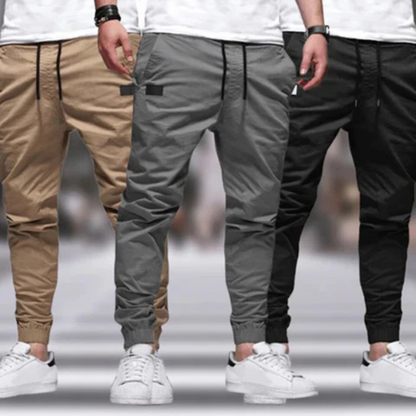 Men's Jogging Trousers – Elegant Grey Athletic Pants for Comfort and Style