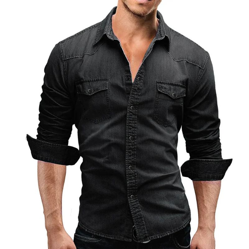 Men's Long Sleeve Shirt – Casual Button-Up Shirt for Work and Everyday Wear