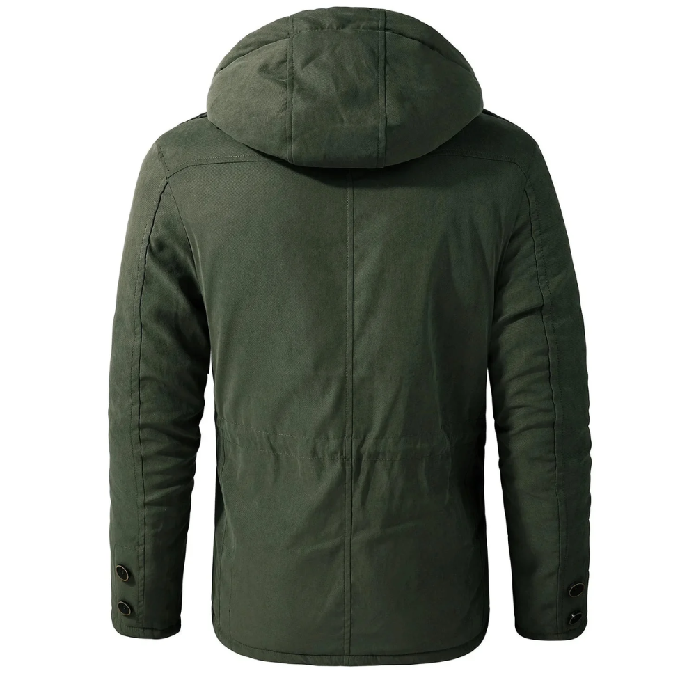 Men's Winter Jacket Hooded – Short Warm Stylish Coat for Cold Weather