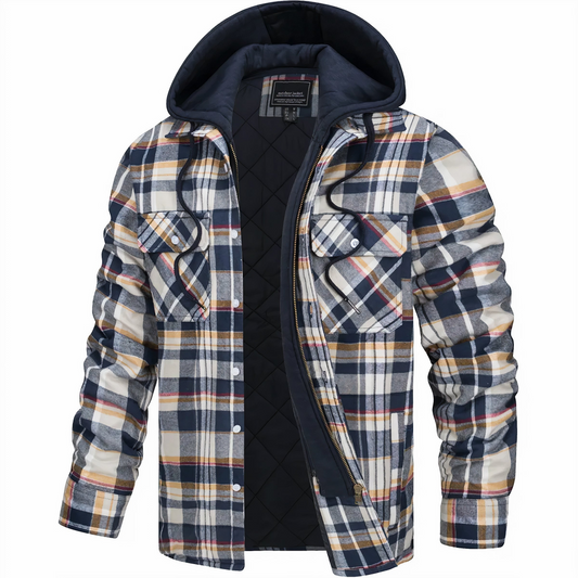 Men's Checked Jacket Black – Stylish Casual Outerwear for Everyday Wear