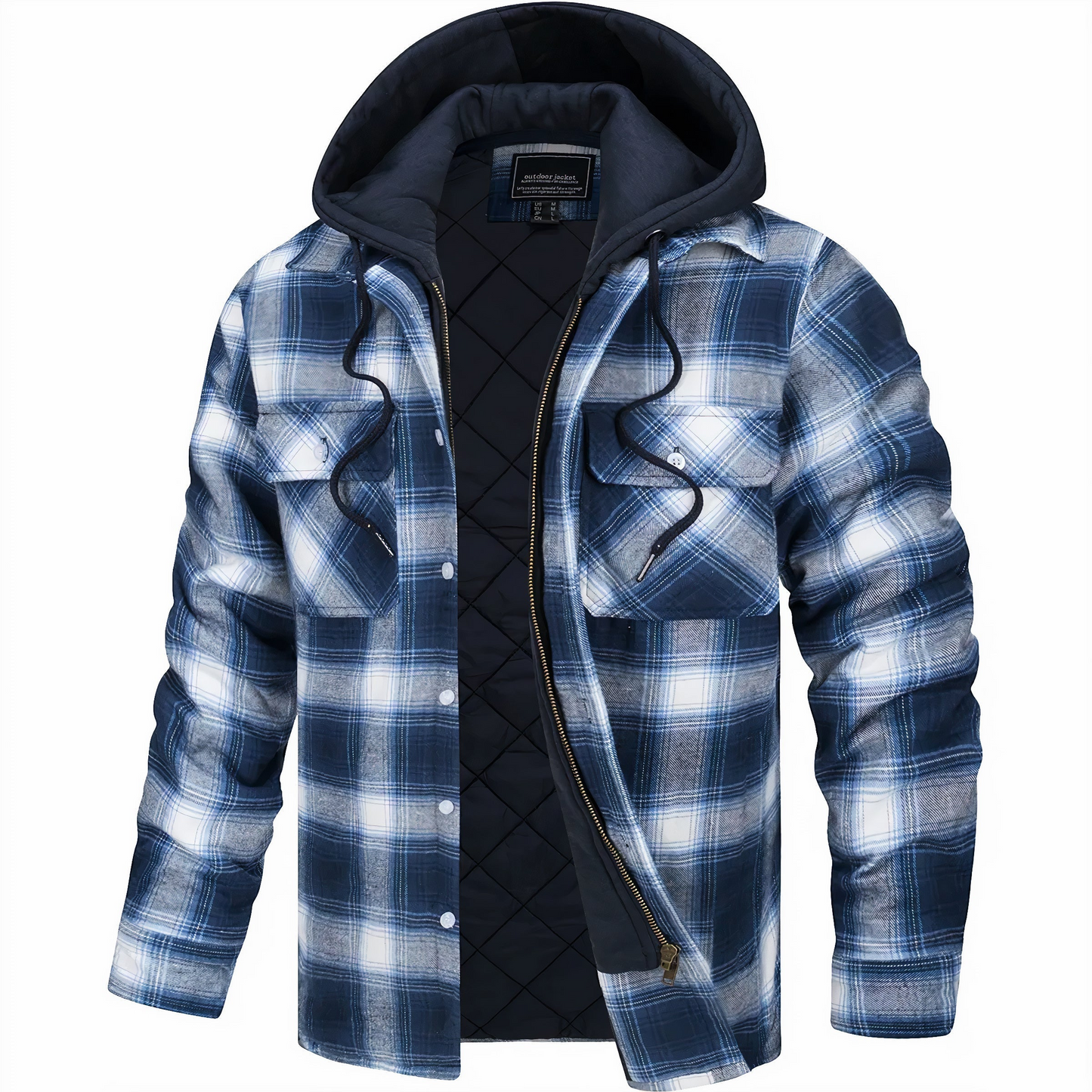 Men's Checked Jacket Black – Stylish Casual Outerwear for Everyday Wear