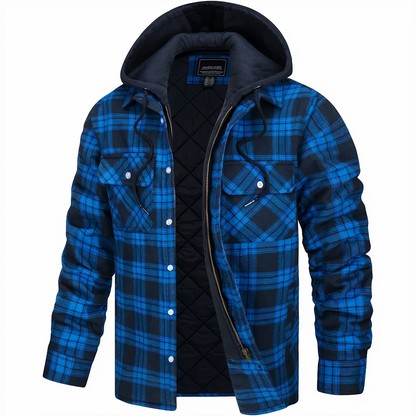 Men's Checked Jacket Black – Stylish Casual Outerwear for Everyday Wear