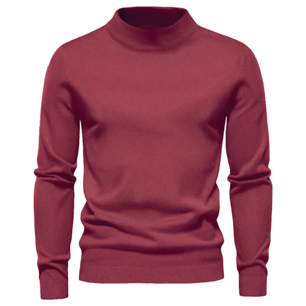 Men's Roll Neck Jumper – Stylish Short Sweater for Casual and Smart Wear