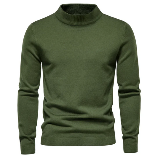 Men's Roll Neck Jumper – Stylish Short Sweater for Casual and Smart Wear