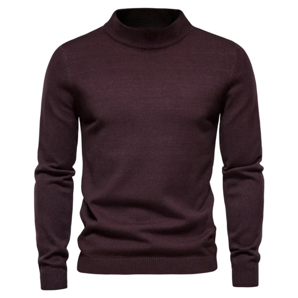 Men's Roll Neck Jumper – Stylish Short Sweater for Casual and Smart Wear