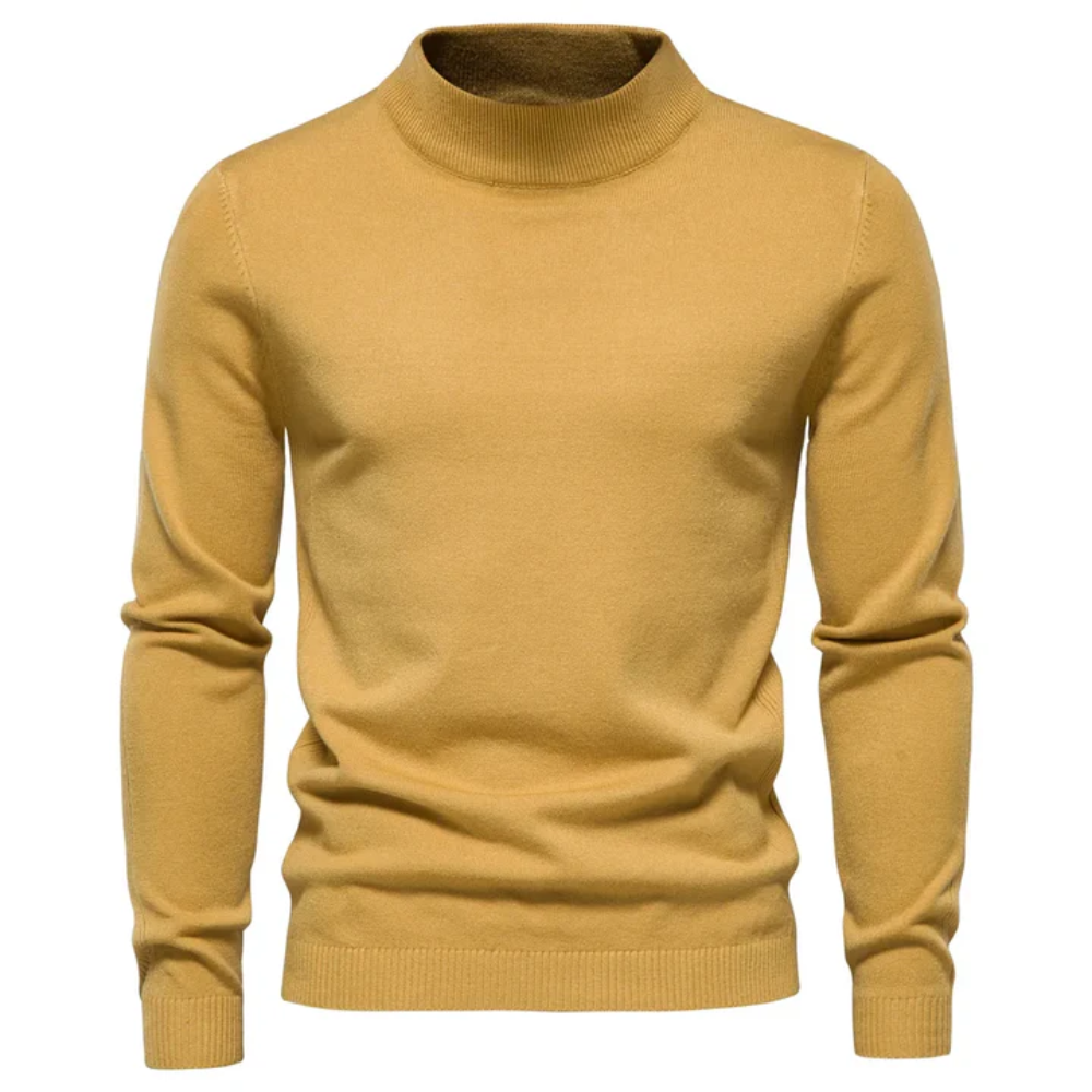 Men's Roll Neck Jumper – Stylish Short Sweater for Casual and Smart Wear