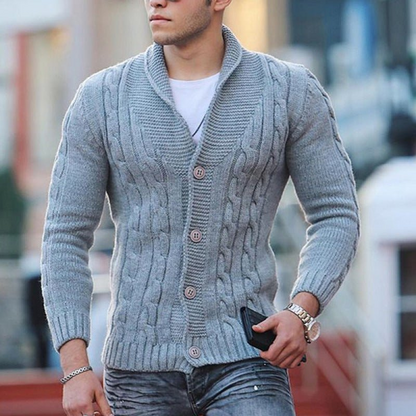 Men's Knitted Waistcoat Black – Stylish Knit Vest for Smart Casual Wear