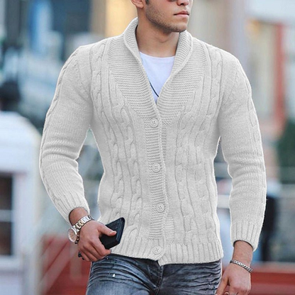 Men's Knitted Waistcoat Black – Stylish Knit Vest for Smart Casual Wear