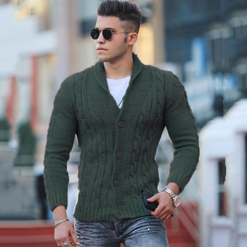 Men's Knitted Waistcoat Black – Stylish Knit Vest for Smart Casual Wear