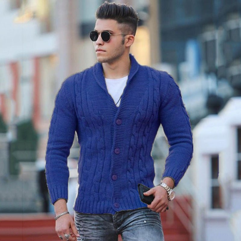 Men's Knitted Waistcoat Black – Stylish Knit Vest for Smart Casual Wear