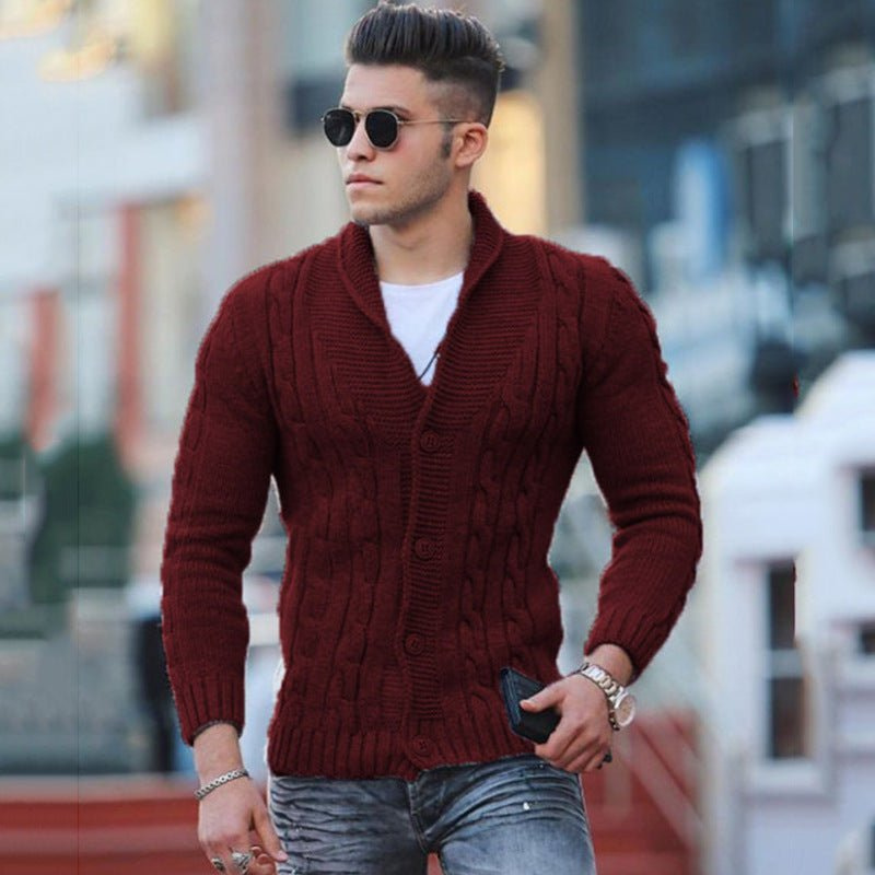 Men's Knitted Waistcoat Black – Stylish Knit Vest for Smart Casual Wear