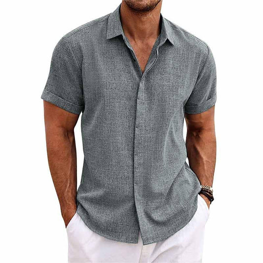 Men's Short Sleeve Shirt – Lightweight Summer Casual Top for Warm Weather