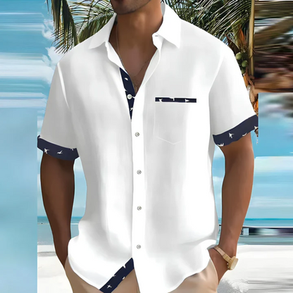 Men's Polo Shirt Short Sleeve – Classic White Casual Top for Summer Wear