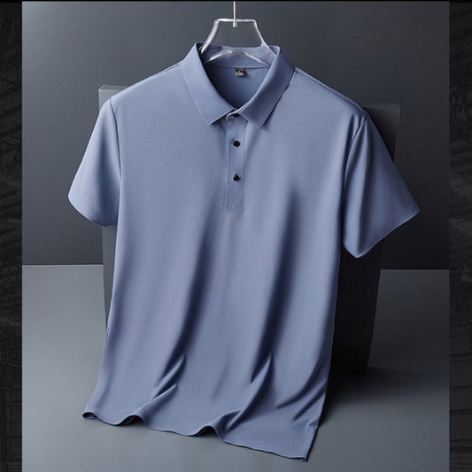 Men's Short Sleeve Polo Shirt – Elegant Casual Wear for Summer & Events