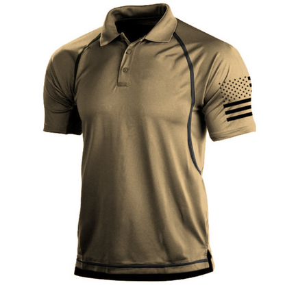 Men's Polo Shirt Short Sleeve – Stylish Green Casual Top for Everyday Wear