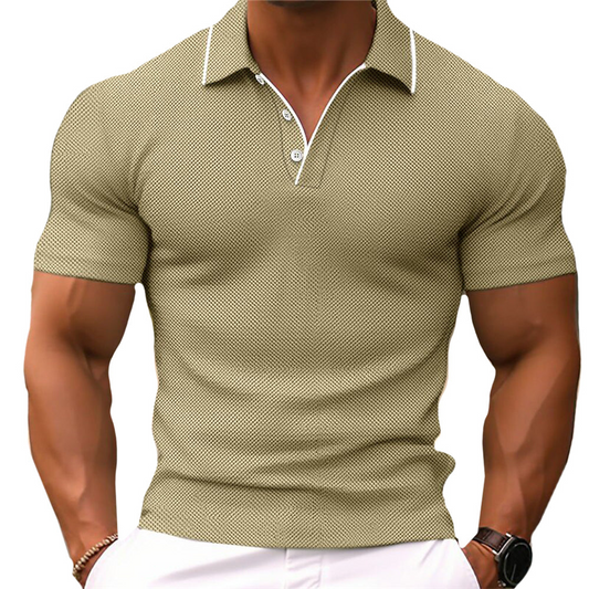 Men's Slim Fit Short Sleeve Polo Shirt – Casual Lightweight Cotton Top