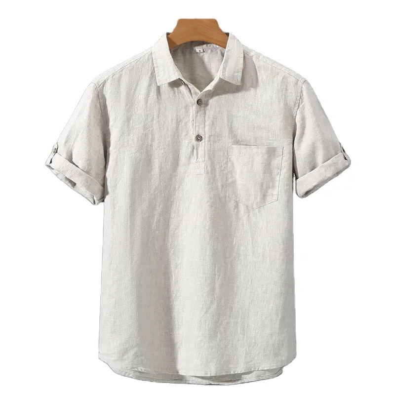 Men's Short Sleeve Polo Shirt – Classic White Casual Top for Summer Wear