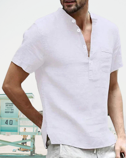 Men's Summer Short Sleeve Shirt – Lightweight Casual Top for Warm Weather