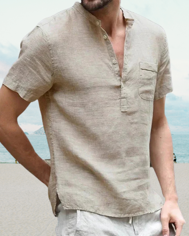 Men's Summer Short Sleeve Shirt – Lightweight Casual Top for Warm Weather