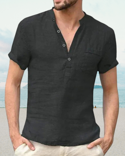 Men's Summer Short Sleeve Shirt – Lightweight Casual Top for Warm Weather