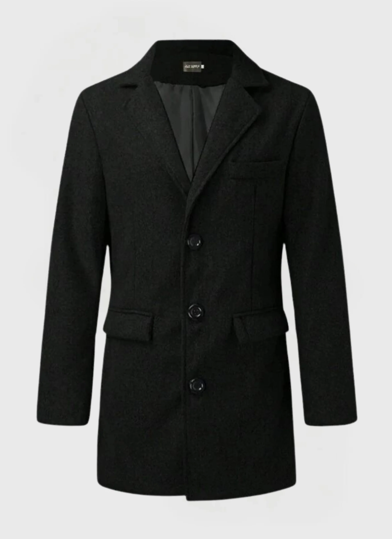 Men's Long Trench Coat – Stylish Winter Jacket for Cold Weather Fashion