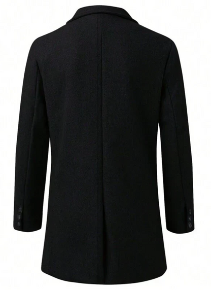 Men's Long Trench Coat – Stylish Winter Jacket for Cold Weather Fashion