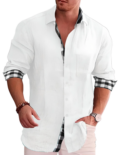 Men's Casual Long Sleeve Shirt – Stylish Cotton Shirt for Everyday Wear