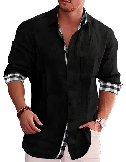 Men's Casual Long Sleeve Shirt – Stylish Cotton Shirt for Everyday Wear