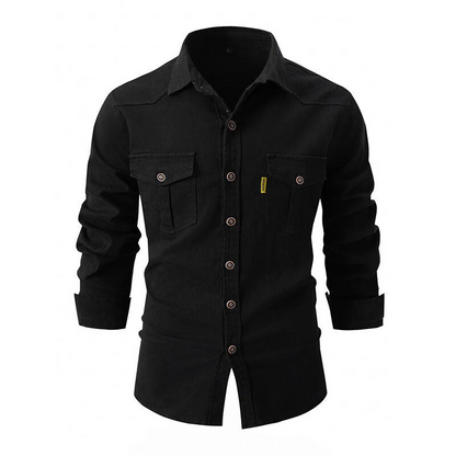 Men's Casual Long Sleeve Shirt – Comfortable Cotton Shirt for Everyday Wear