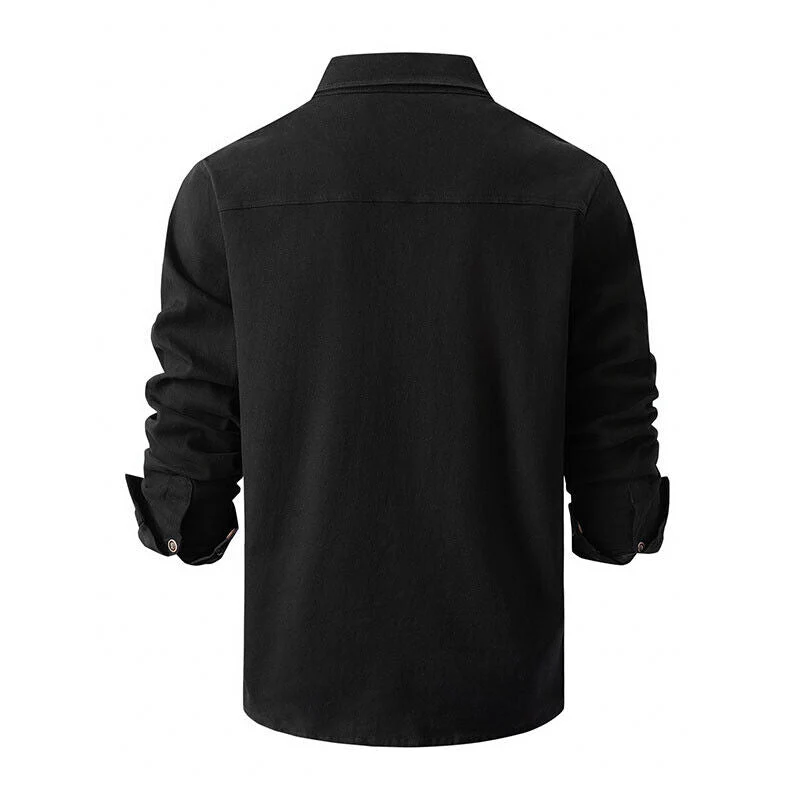 Men's Casual Long Sleeve Shirt – Comfortable Cotton Shirt for Everyday Wear