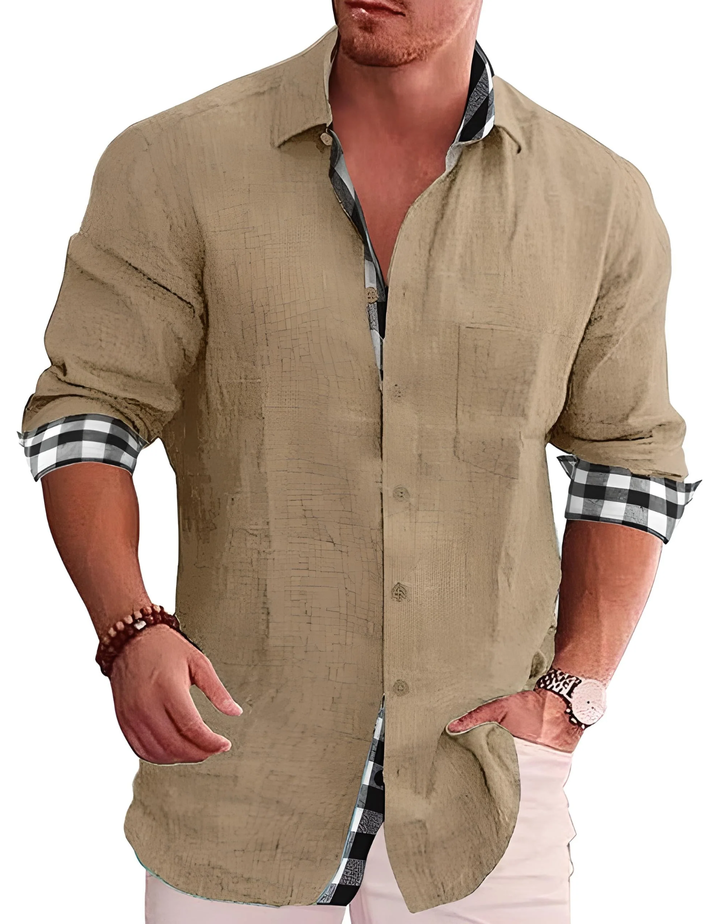 Men's Casual Long Sleeve Shirt – Stylish Cotton Shirt for Everyday Wear