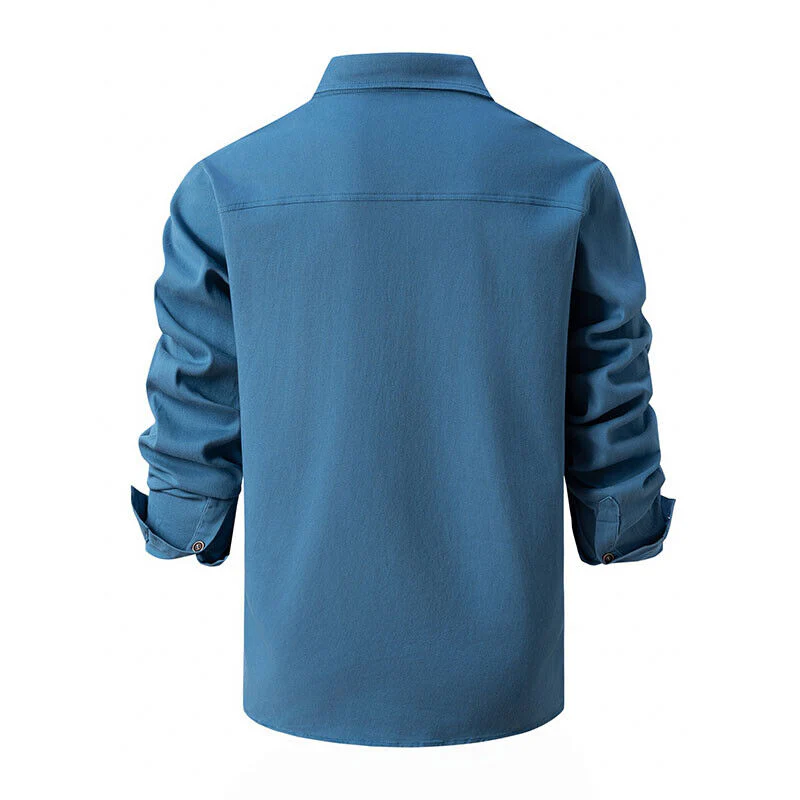 Men's Casual Long Sleeve Shirt – Comfortable Cotton Shirt for Everyday Wear