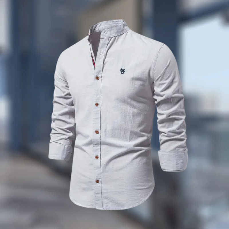 Men's Slim Fit Long Sleeve Shirt – Stylish Casual Dress Shirt for Work & Events