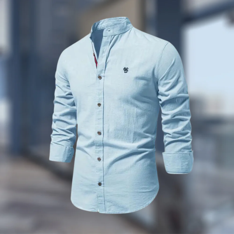 Men's Slim Fit Long Sleeve Shirt – Stylish Casual Dress Shirt for Work & Events