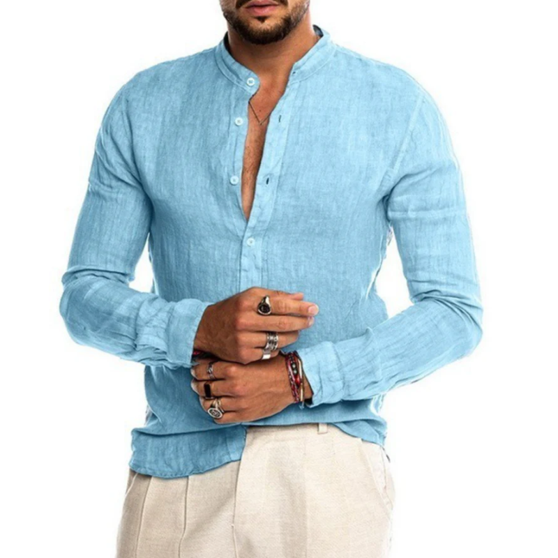 Men's Slim Fit Long Sleeve Shirt – Stylish Casual Dress Shirt for All Occasions