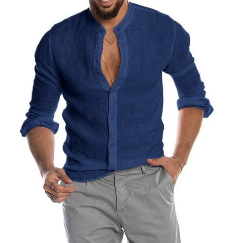 Men's Slim Fit Long Sleeve Shirt – Stylish Casual Dress Shirt for All Occasions