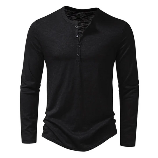 Men's Long Sleeve Shirt Black – Stylish Casual Dress Shirt for Everyday Wear