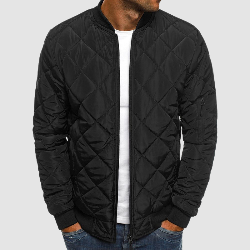 Men's Bomber Jacket Black – Stylish Lightweight Outerwear for Casual Wear