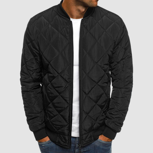 Men's Bomber Jacket Black – Stylish Lightweight Outerwear for Casual Wear