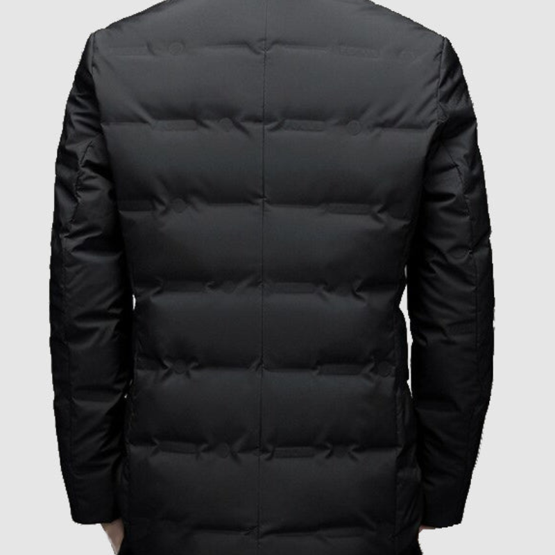 Lightweight Down Jacket for Men – Padded Black Jacket for Cold Weather