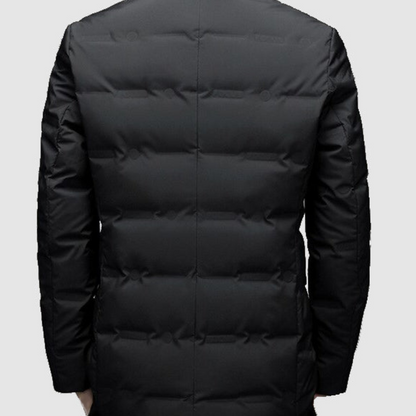 Lightweight Down Jacket for Men – Padded Black Jacket for Cold Weather