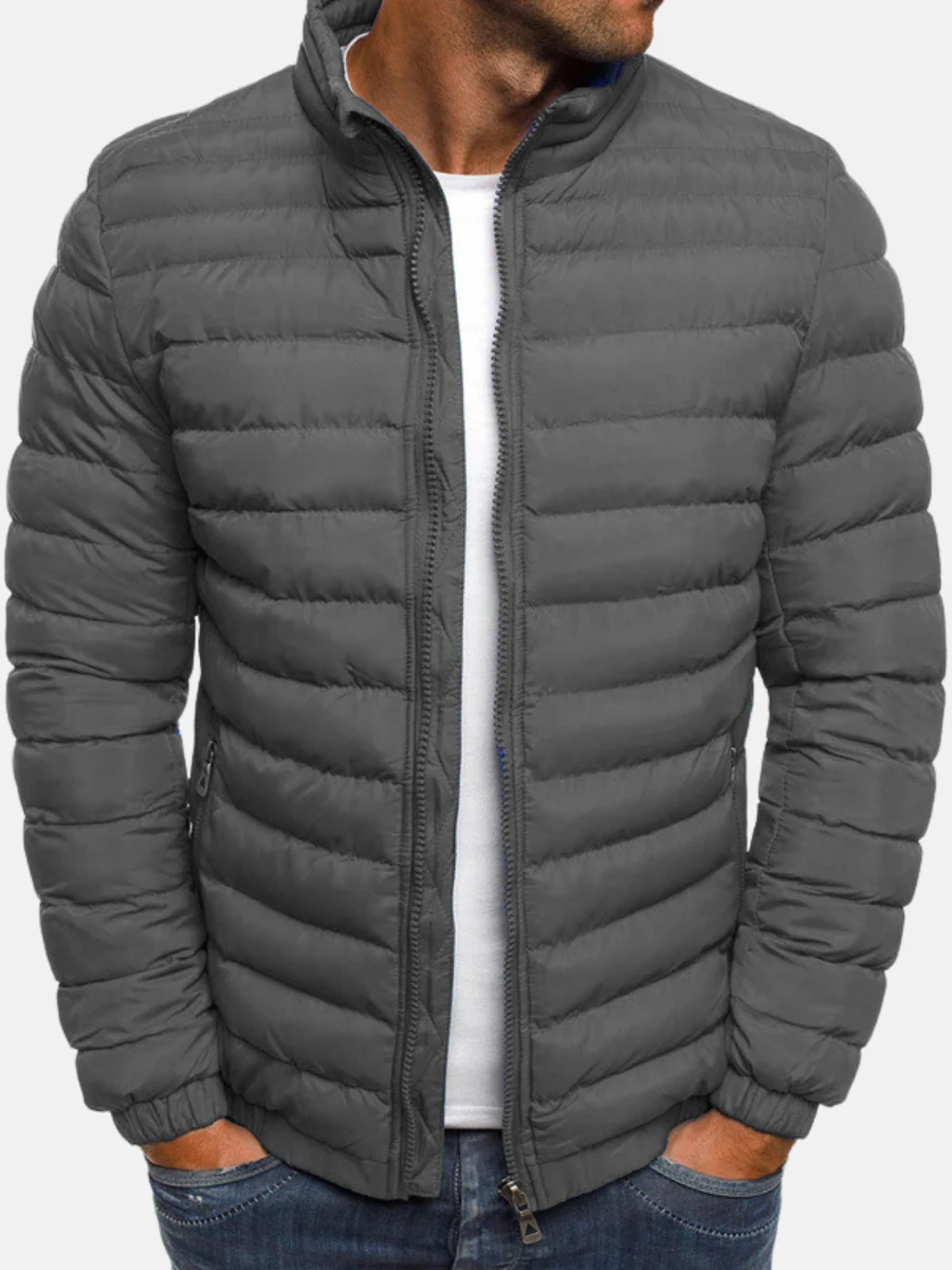 Men's Lightweight Down Jacket – Warm Padded Jacket for Outdoor Activities